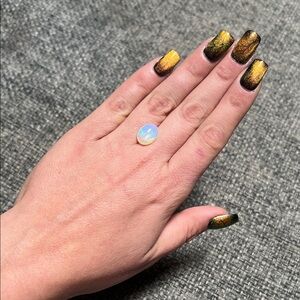 Iridescent Jelly Opal Loose Gemstone - Ethiopian Fire!